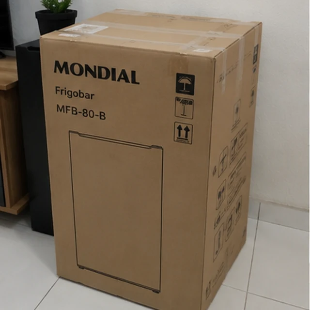 Frigobar Mondial 73L enviado por cliente